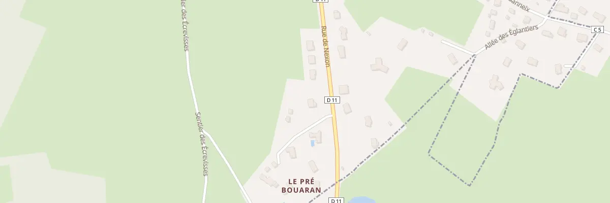 Plan du 40 Rue de Nexon à Bosmie-l’Aiguille