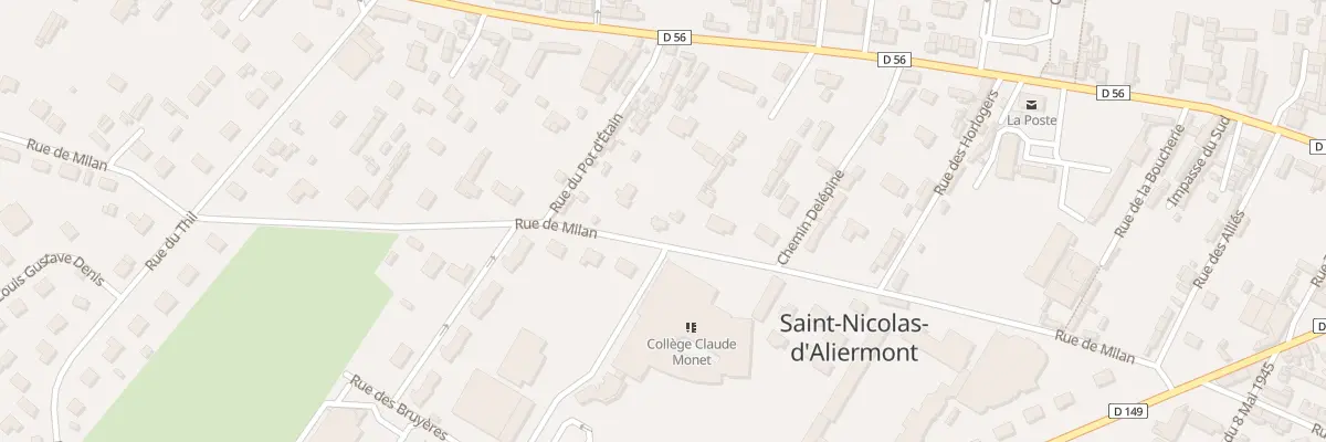 Plan du 392 Rue de Milan à Saint-Nicolas-d’Aliermont
