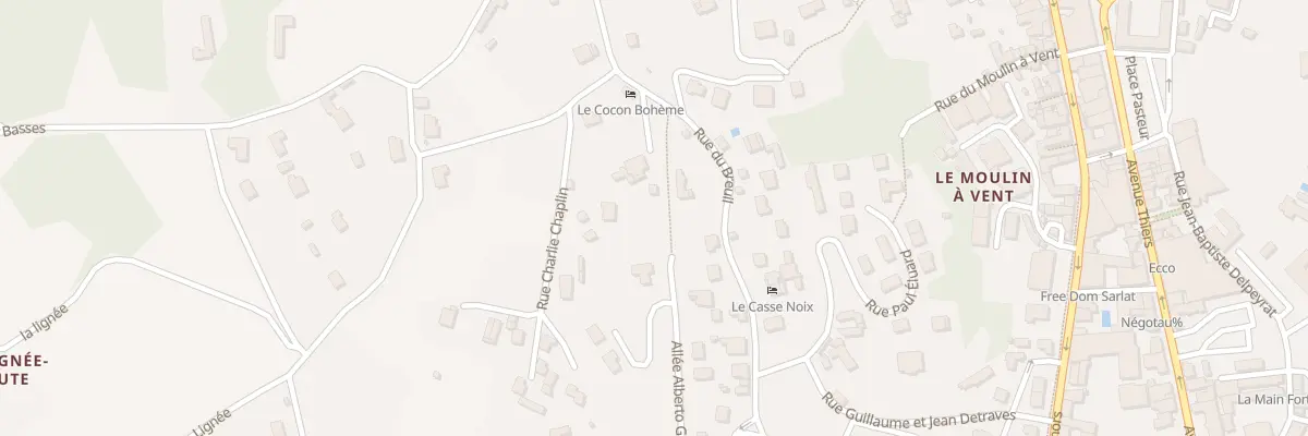 Plan du 11 All Alberto Giacometti à Sarlat-la-Canéda