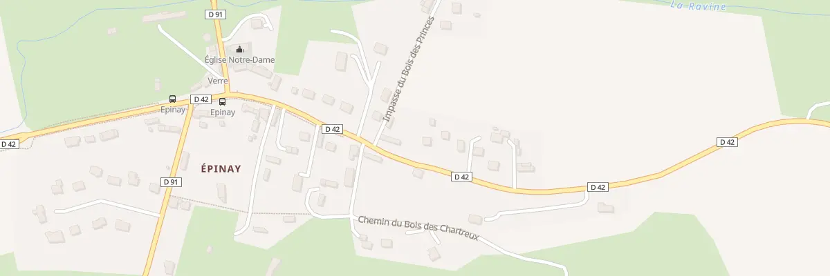 Plan du 1168 Rte de Lyons la Foret à Saint-Aubin-Épinay