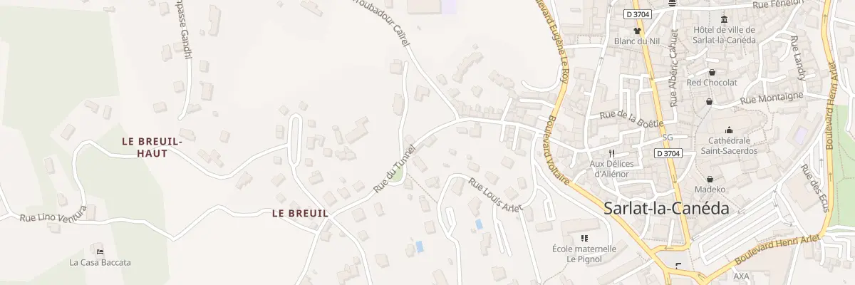 Plan du 4 Rue du Tunnel à Sarlat-la-Canéda