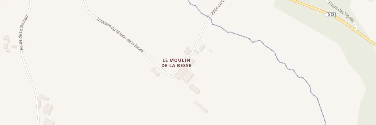 Plan du Moulin de la Besse à Teillots