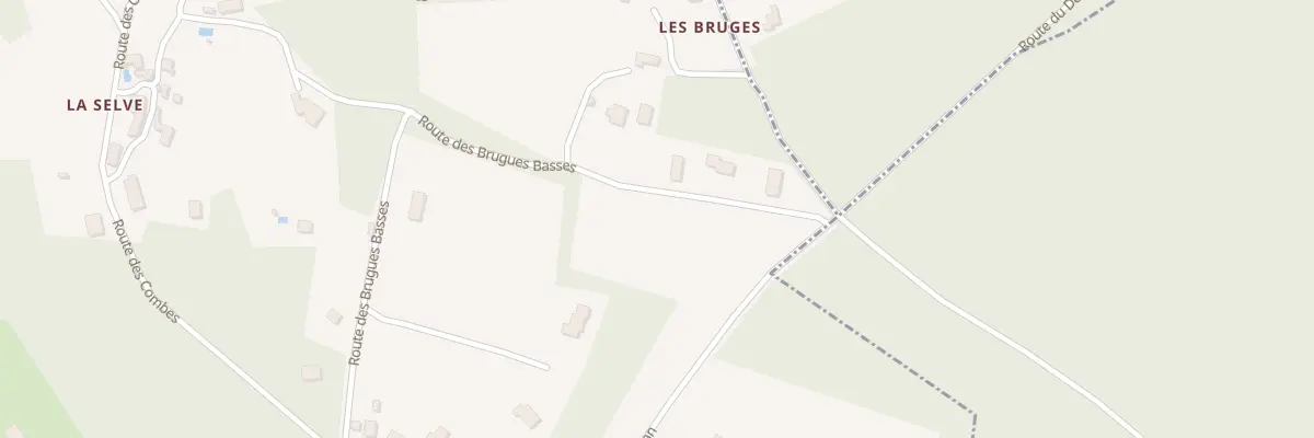 Plan du 5000 Les Brugues Basses à La Chapelle-Aubareil