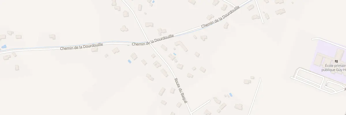 Plan du 54 Rte du Baqué à Carbonne