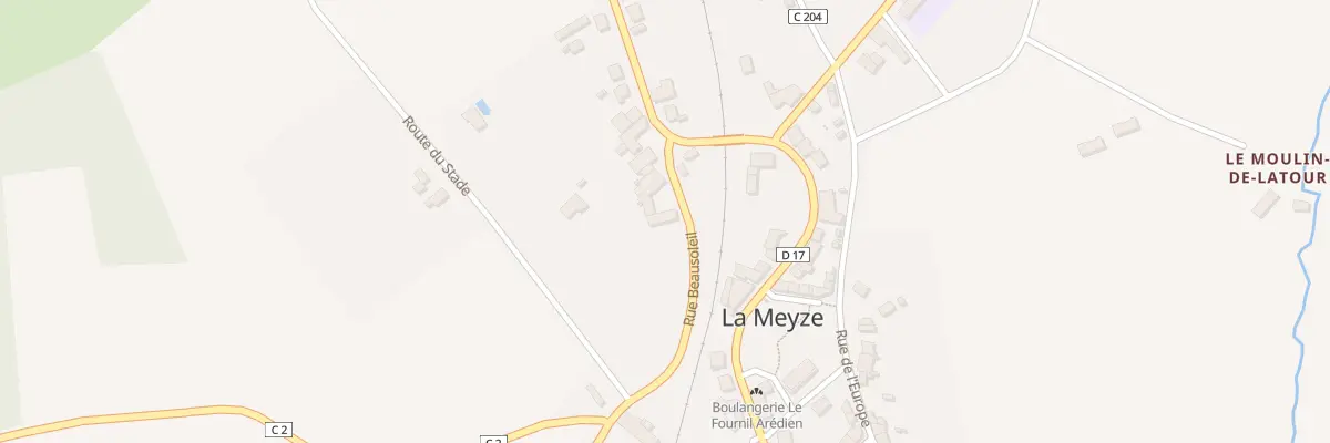 Plan du 6 Rue Beausoleil à La Meyze