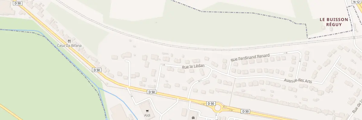 Plan du 22 Rue le Lédan à Nonancourt