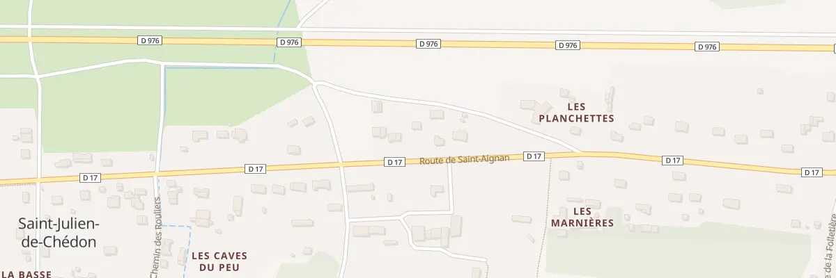 Plan du 33 Rte de Saint-aignan à Saint-Julien-de-Chédon