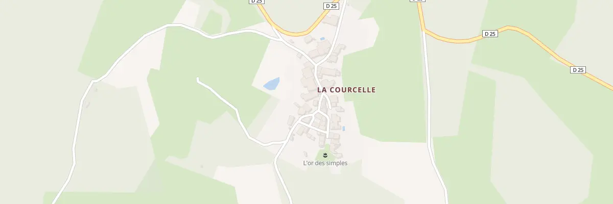 Plan du 8 La Courcelle à Rancon