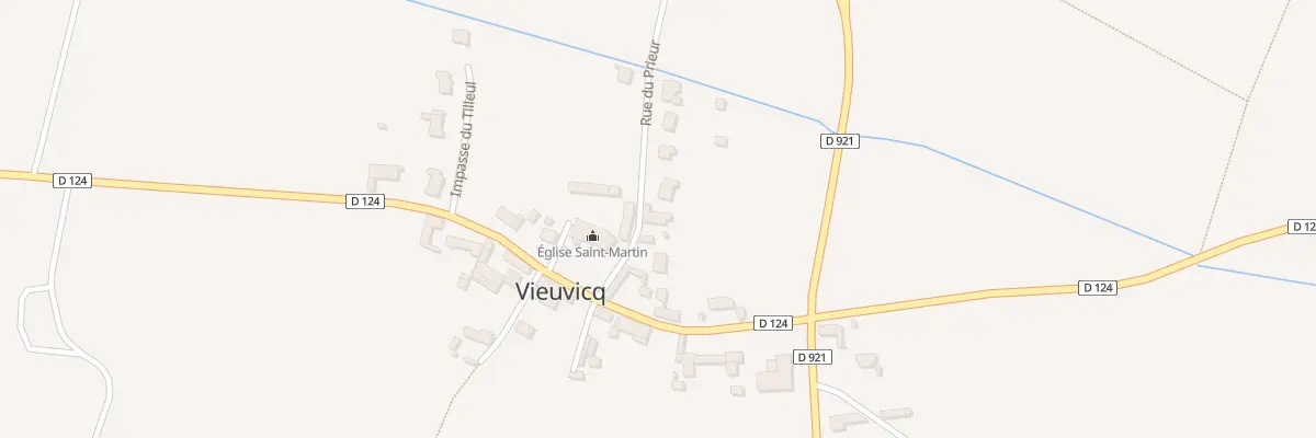 Plan du 3 Rue du Prieuré à Vieuvicq
