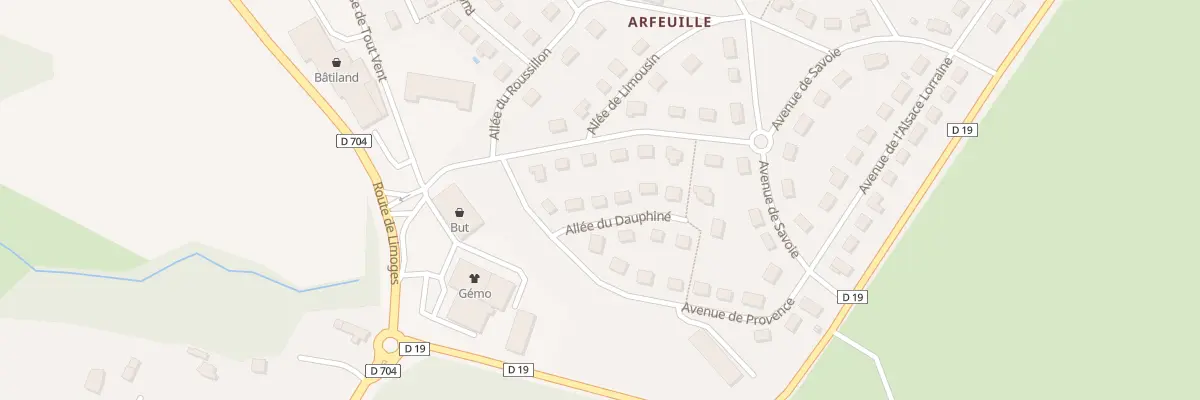 Plan du 3 All du Dauphiné à Saint-Yrieix-la-Perche