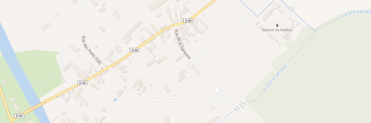 Plan du 8 Rue de la Garenne à Cailly-sur-Eure