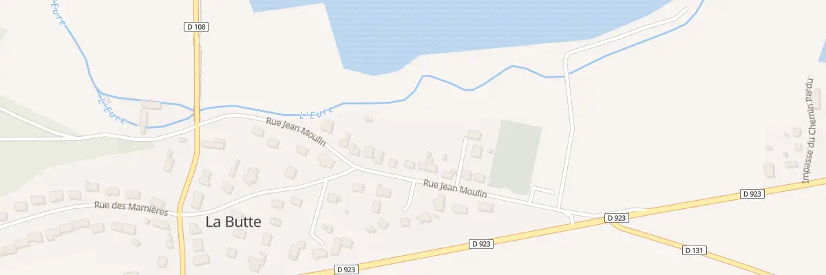 Plan du 8 Rue Jean Moulin à Chuisnes