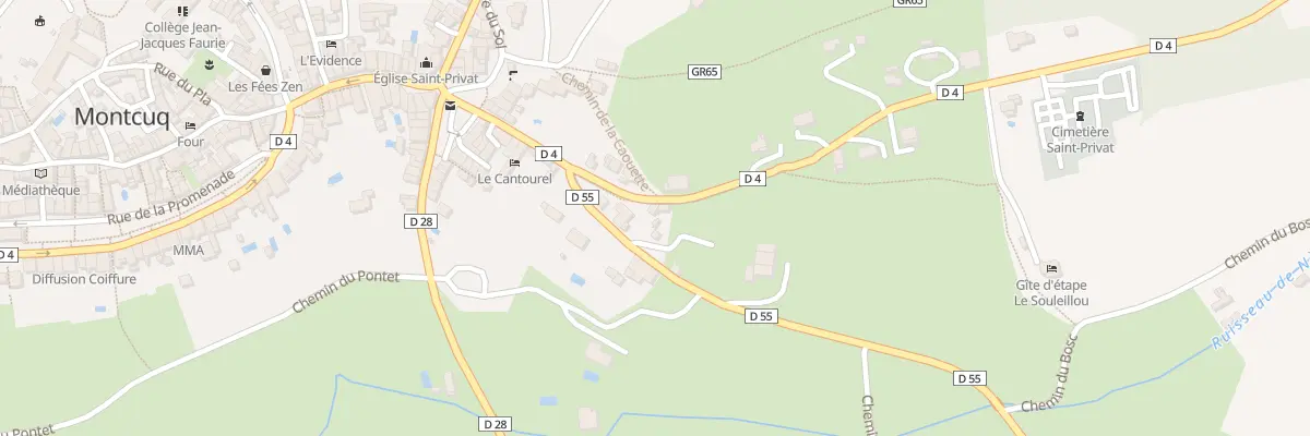 Plan du 74 Rue du Souleillou à Montcuq-en-Quercy-Blanc