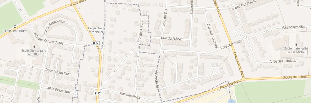 Plan du 21 Voie de Bas à Val-de-Reuil