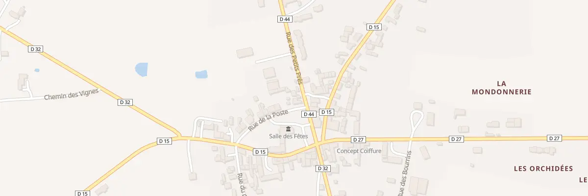 Plan du 2 Rue de la Poste à Rosnay