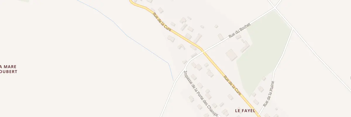 Plan du 2 Rue de la Mare du Fayel à Marcilly-la-Campagne