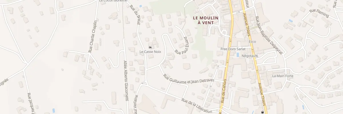 Plan du 4 Rue Paul Eluard à Sarlat-la-Canéda