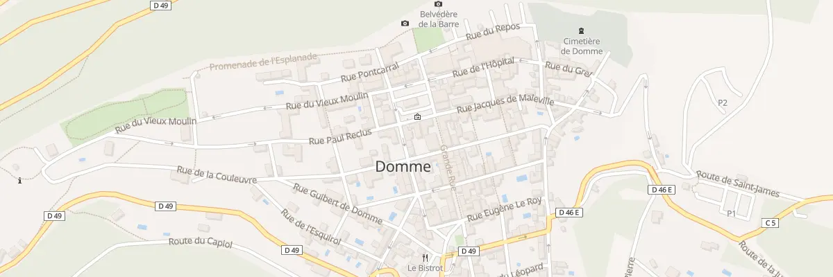 Plan du 13 Pl de la Halle à Domme
