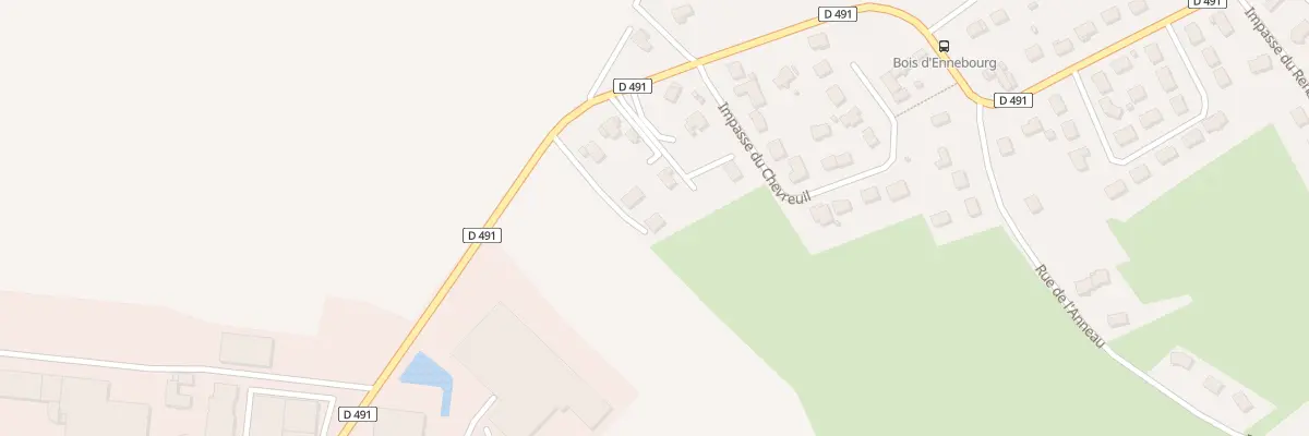Plan du 380 Rue du Bois d’Ennebourg à Boos