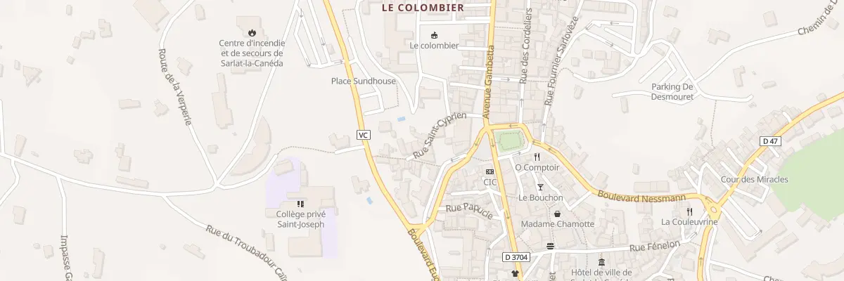 Plan du 10 Rue Saint-Cyprien à Sarlat-la-Canéda