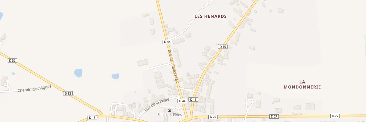 Plan du 2 Les Hénards à Rosnay