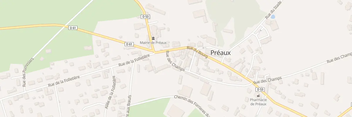Plan du 48 Rue du Bourg à Préaux