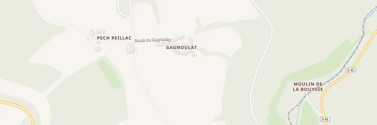 Plan du 5078 Gagnoulat à Goujounac