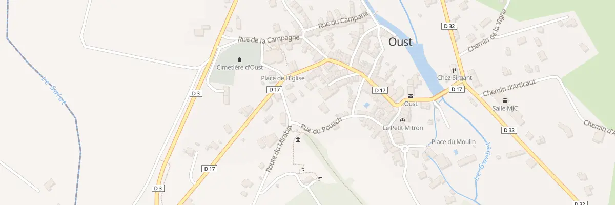 Plan du 5621 Rte d’Espagne à Oust