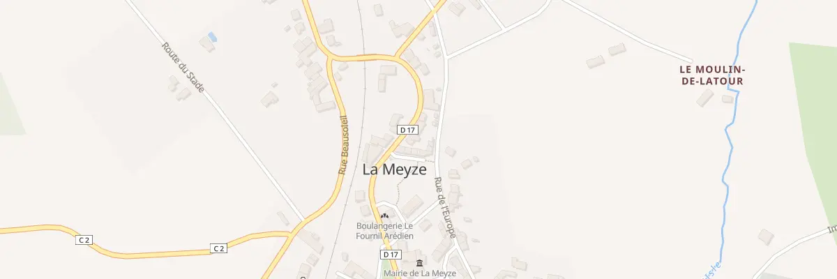 Plan du 22 Rue Gabriel Débrégeas à La Meyze