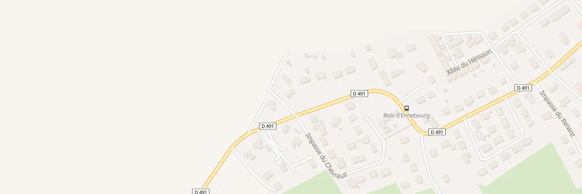 Plan du 497 Rue du Bois d’Ennebourg à Boos