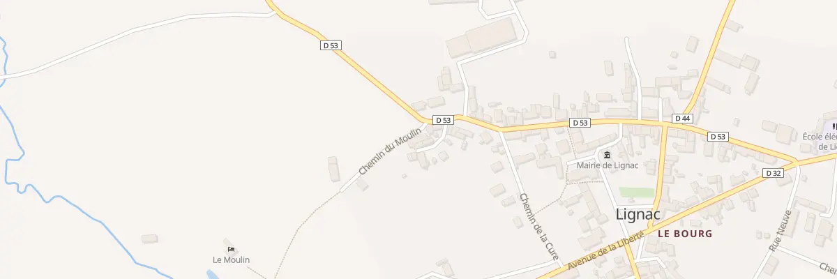 Plan du 1 Che du Moulin à Lignac