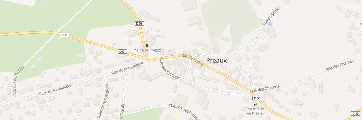Plan du 64 Rue du Bourg à Préaux
