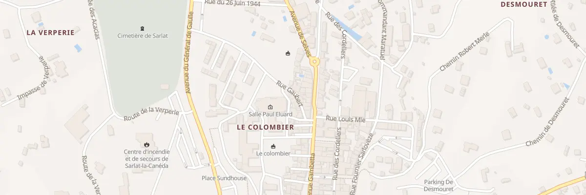 Plan du 9 Rue Gaubert à Sarlat-la-Canéda