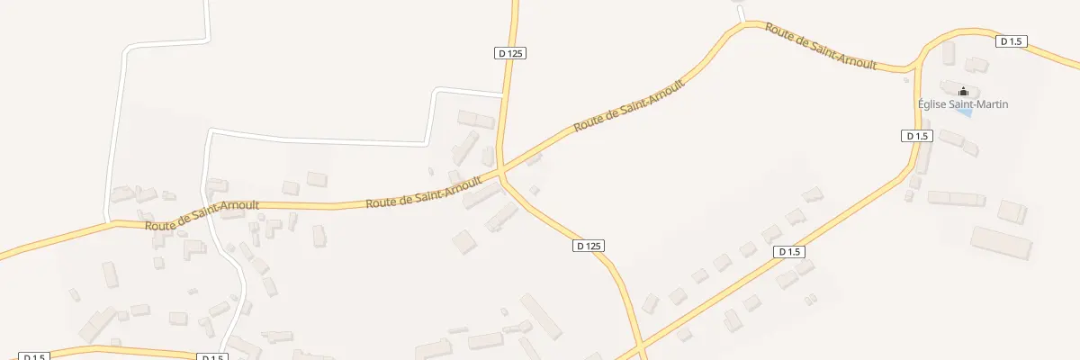 Plan du 1 Rte de Saint-arnoult à Billancelles