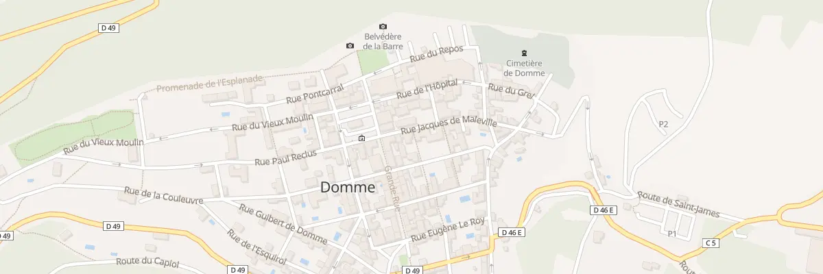 Plan du 8 Rue Jacques de Maleville à Domme