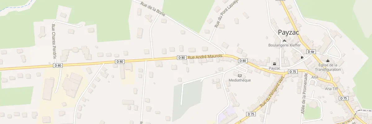 Plan du 43 Le Bourg à Payzac