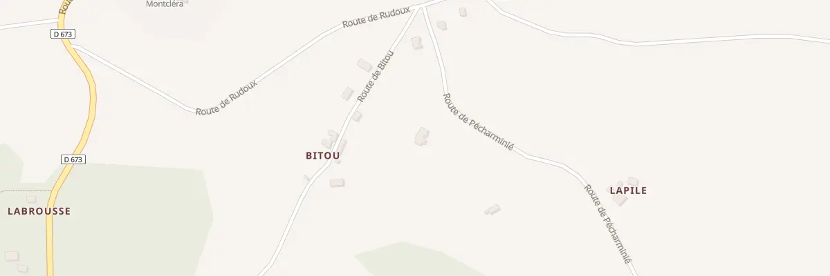 Plan du 180 Rte de Pécharminié à Montcléra