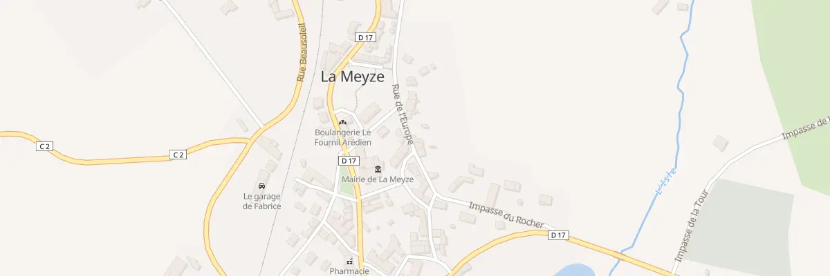Plan du 5 Rue de l’Europe à La Meyze