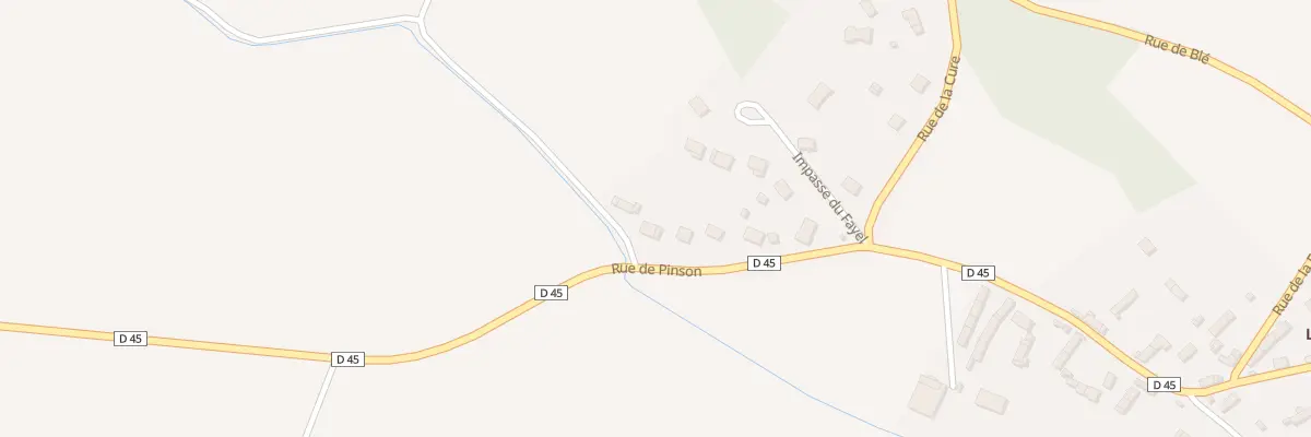 Plan du 3 Rue de Pinson à Marcilly-la-Campagne