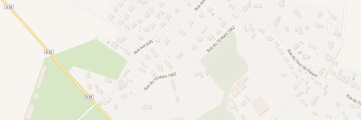Plan du 221 Rue du 19 Mars 1962 à Préaux
