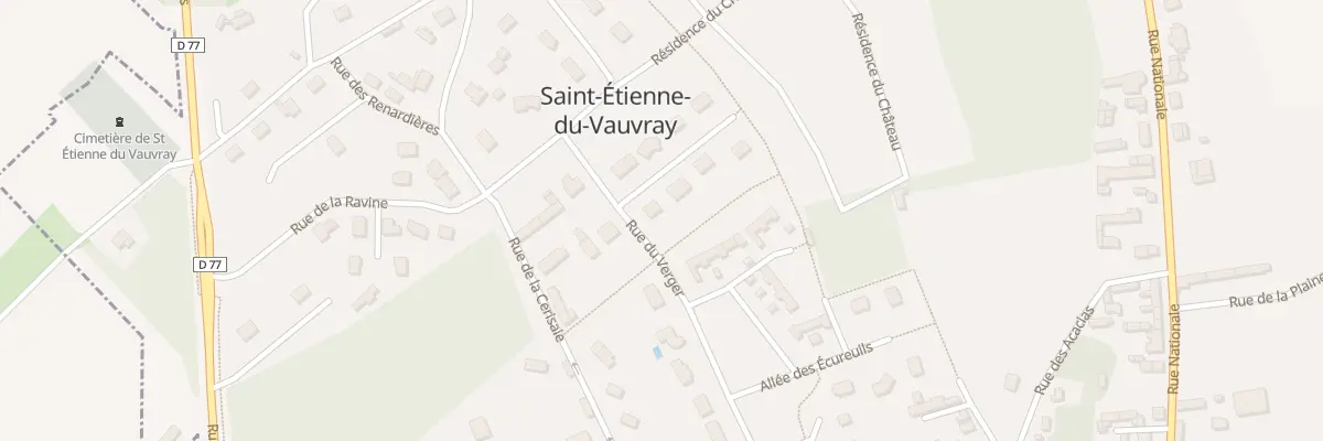 Plan du 2 All de la Bergerie à Saint-Étienne-du-Vauvray
