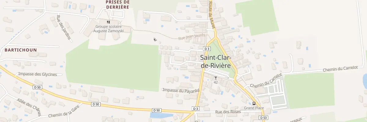 Plan du 24 Gpl La Grand Place à Saint-Clar-de-Rivière