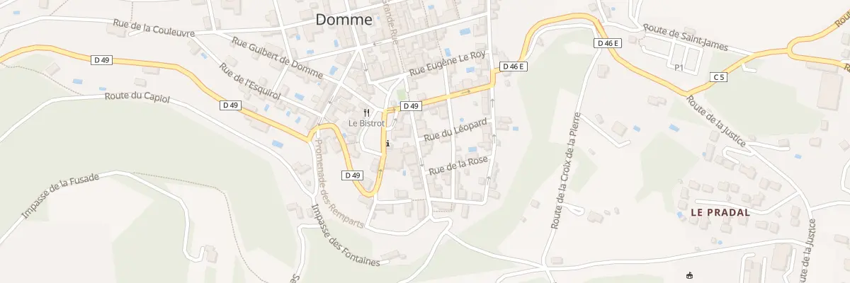 Plan du 9 Rue Porte de la Combe à Domme