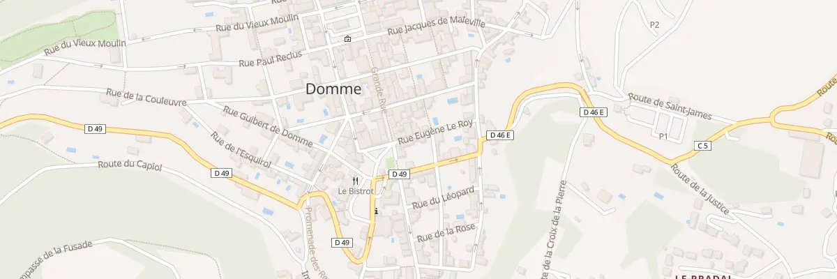 Plan du 2 Rue Eugene Leroy à Domme