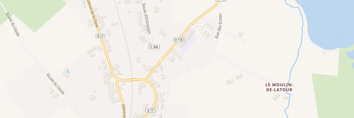 Plan du 6 Rue du Moulin de la Tour à La Meyze