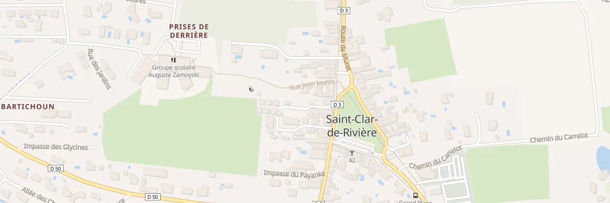 Plan du 16 Gpl La Grand Place à Saint-Clar-de-Rivière