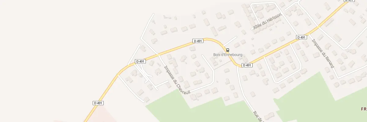 Plan du 548 Rue du Bois d’Ennebourg à Boos