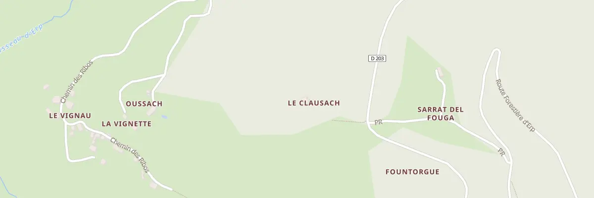 Plan du 116 Las Escoumeros à Erp