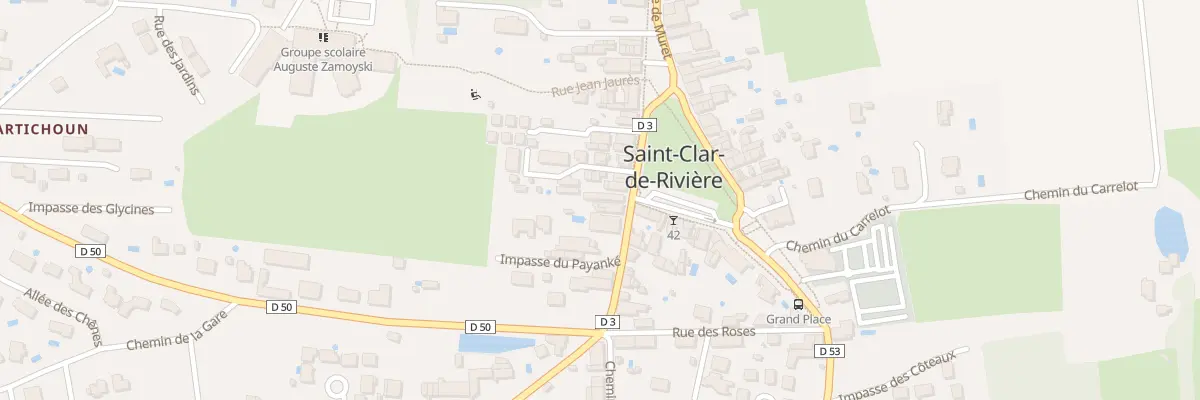 Plan du 34 Gpl La Grand Place à Saint-Clar-de-Rivière