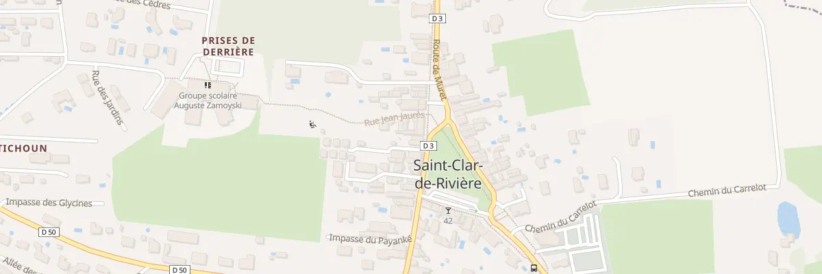 Plan du 14 Gpl La Grand Place à Saint-Clar-de-Rivière